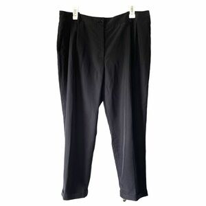 Calvin Klein black ankle cuff pants